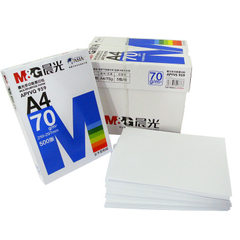 晨光 A4打印 复印纸 a4木浆 70g 白纸 a4纸 APYVQ959 蓝包装 白色