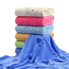 毛巾厂家批发超细纤维浴巾70*140卡通印花吸水沙滩大浴巾一件代发 颜色图案混搭 70x140