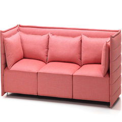 麦古 sofa 简约现代设计师三人位壁龛柱沙发创意布艺沙发