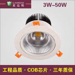 Led spotlights cob 3w5w9w12w15w30w embedded sky la 2-inch 3W opening 50-55mm