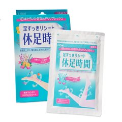 LION lion Hugh foot cool time decompression and relieve fatigue foot patch 18 in Japan purchasing