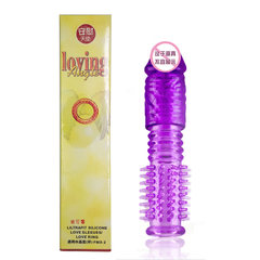 The male G-spot jizhimei set solid growth crystal thickening ring contraceptive contraceptive two for one
