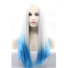 Chemical fiber lace wigs, hair wigs, European and American hair, long hair, hair set Two color 22 inches