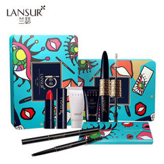 Set up the color box LANSUR/ Lancer 6 suit beginners makeup nude make-up Mascara lipstick pencil combination