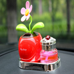 Sun flower perfume perfume car seat type high-grade decoration and creative vehicle perfume bottle inside the car in addition to smell Light grey