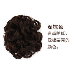 The rubber band ring wig wig bud balls fluffy curls up to pack head packet simulation flower Pink