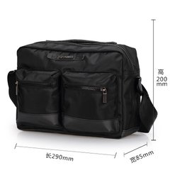 Power source 2304 cross section Nylon Bag Shoulder Bag Messenger Bag Xiekua package bag multi-level multi pocket bag Black grey