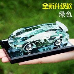 Shipping car perfume car perfume car aromatherapy essential oil of high-grade crystal ornaments personality New upgrade [green] [luxury sports car version]