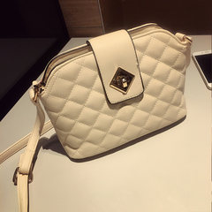 2016 new handbag bag Korean Shoulder Bag Messenger Bag Xiekua package shell bag ladies fashion small bag Beige