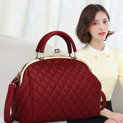 South Korea female bag shell bag small 2017 spring and summer women's Bag Satchel New Simple Shoulder Handbag Khaki