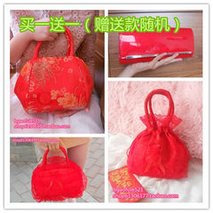 Shipping red bag bag bag new bride wedding bridesmaid dress handbag bag bag in summer B draws lace size