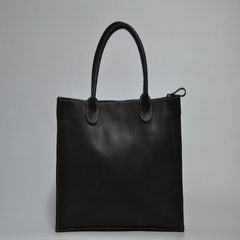 Original layer, cowhide, black hand bag, computer package, letter bag, men and women can use portable leather briefcase