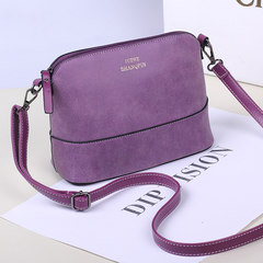 Special offer every day 2016 new Korean summer fashionista retro matte shell pack single shoulder bag bag bag Purple size, original stock