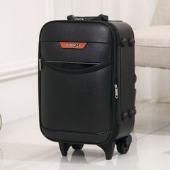 16 inch BOX female universal wheel check luggage business men mini travel bags 17 suitcase suitcase 1224 inches (mother and child box) Fabric black
