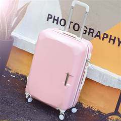 Korean students personality retro box 20 inch 2 suitcase and universal wheel landing chassis or box 20 inch Rose Bengal