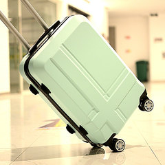 行李箱男拉杆箱万向轮女学生韩版20寸扩展旅行箱24寸密码箱皮箱子 28寸经典款（十字架） 黑色