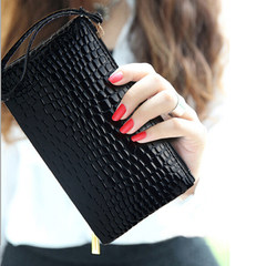 The new wallet 2015 new crocodile Hand Bag Purse Clutch mobile phone fashion handbag bag dinner gules