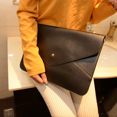 2012 new European female hand capture envelope bag hand bag Crossbody Bag simple A4 package yellow