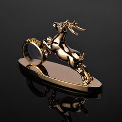The high-end car perfume seat Chairman Mao as the vehicle car perfume car perfume seat type metal ornaments A deer safe - Golden (send essential oils) -15 days