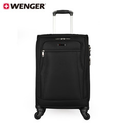 Swiss Army knife, Wenger wenger28 inch rod box, universal wheel, trunk, suitcase, soft case 28 inch black