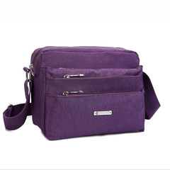 Business package received Multi Pocket Wallet diagonal bag Korean Canvas Bag Shoulder Messenger Bag men travel Violet