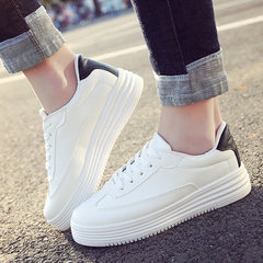 Hongkong residents in the spring of 2017 new canvas shoes white shoe leather shoes shoes, sports and leisure. Thirty-eight black