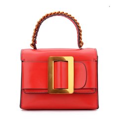 Mini small bag leather buckle 2017 new boyy bag leather bag leather handbag shoulder bag gules