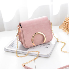 2017 new single shoulder bag bag bag ladies satchel Mini fashion handbag chain bag all-match Korean tide Pink (new product)