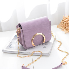 2017 new single shoulder bag bag bag ladies satchel Mini fashion handbag chain bag all-match Korean tide Purple (new product)