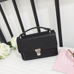 In the spring of 2017 new handbag handbag small bag Korean small bag simple chain Bag Shoulder Bag Messenger Bag black