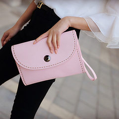 The new 2016 Korean Bag Messenger Bag fashionista satchel Sen female small bag British single shoulder bag Pink