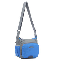 Shipping the new Bag Handbag Shoulder Bag Satchel small bag sport diagonal canvas bag student bag Sky blue