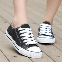 Korean high black canvas shoes to help female flat shoes, autumn wind band flat white shoes with the students Thirty-six Grams of color