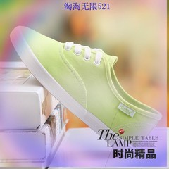 Canvas shoes shoes all-match white shoes female students with single shoes leisure shoes shoes trend in Korean Department leisure shoes Thirty-eight Sky blue