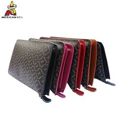 The scarecrow women's handbag bulk hand bag handbag zipper wallet 40159 Korean fashion Plaid Coffee color