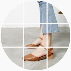 Baotou summer sandals female 2017 new square with thick with retro shoes buckle Mary Jane shoes a grandma Forty brown