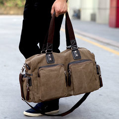 Travel Bag Tote Bag Shoulder Bag for male large men's casual Gym Bag Satchel thick canvas gules