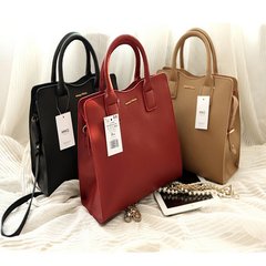 2015 new mango Handbag Shoulder Handbag briefcase embossed minimalist fashion ladies bags OL black