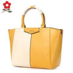 Montagut Leather Handbag New Korean fashion color mosaic portable Shoulder Messenger Bag R2112216122 R2112216122