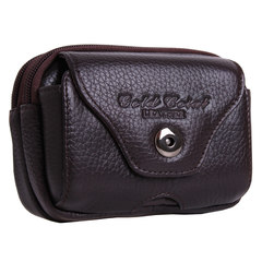 Jin Shanhu men's leather purse, male, apple purse, mobile phone bag, cigarette bag, change belt, purse 25 black cow leather