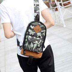 2017 new male chest pack bag bag Korean tide dead fly package leisure sports single shoulder bag bag Army green