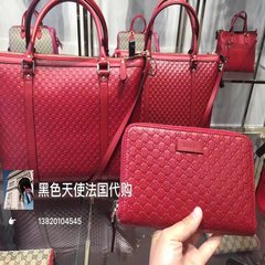 French discount Village purchasing Gucci GUCCI lady red leather long zipper wallet genuine Mail back, SF to pay transportation costs