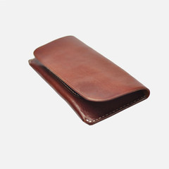 [carpenter line] LINE ARTISANAL very simple Long Wallet Bag handmade handmade brand leather tanning brown