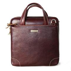 Hide Leather Shoulder Bag Handbag Satchel off genuine head layer cowhide Hippie wind bag 052198 Brown spot