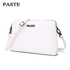 The new 2017 handbags leather shoulder messenger bag lady handbag simple small mini bag White fine lines