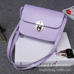 2016 new pink laptop bags handbags retro trend ladies fashion small shoulder bag Xiekua package Violet