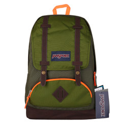 JanSport Jasper, 15 inch Laptop Backpack, schoolbag CORTLANDT, kangaroo bag, T52R 28 liters 50349 green