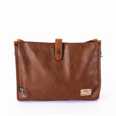New men's chest pack Korean multifunctional leisure bag Chaonan Bag Shoulder Bag Messenger Bag Clutch Light brown