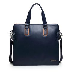 2014 new genuine DIO leather handbag, 2013 new men's bags, Goldlion drainage blue