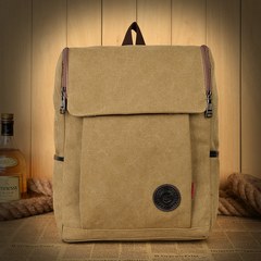 New Canvas Backpack Bag Fashion Handbag ClimaCool travel bag bag bag Art Students Khaki